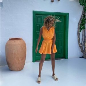 Araminta James Terry Skirt Set orange